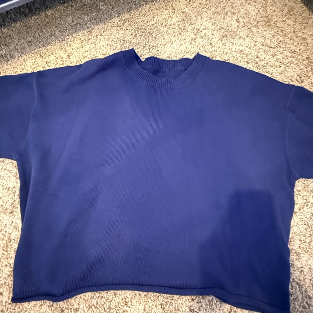 Daily drills knit navy top size M/L